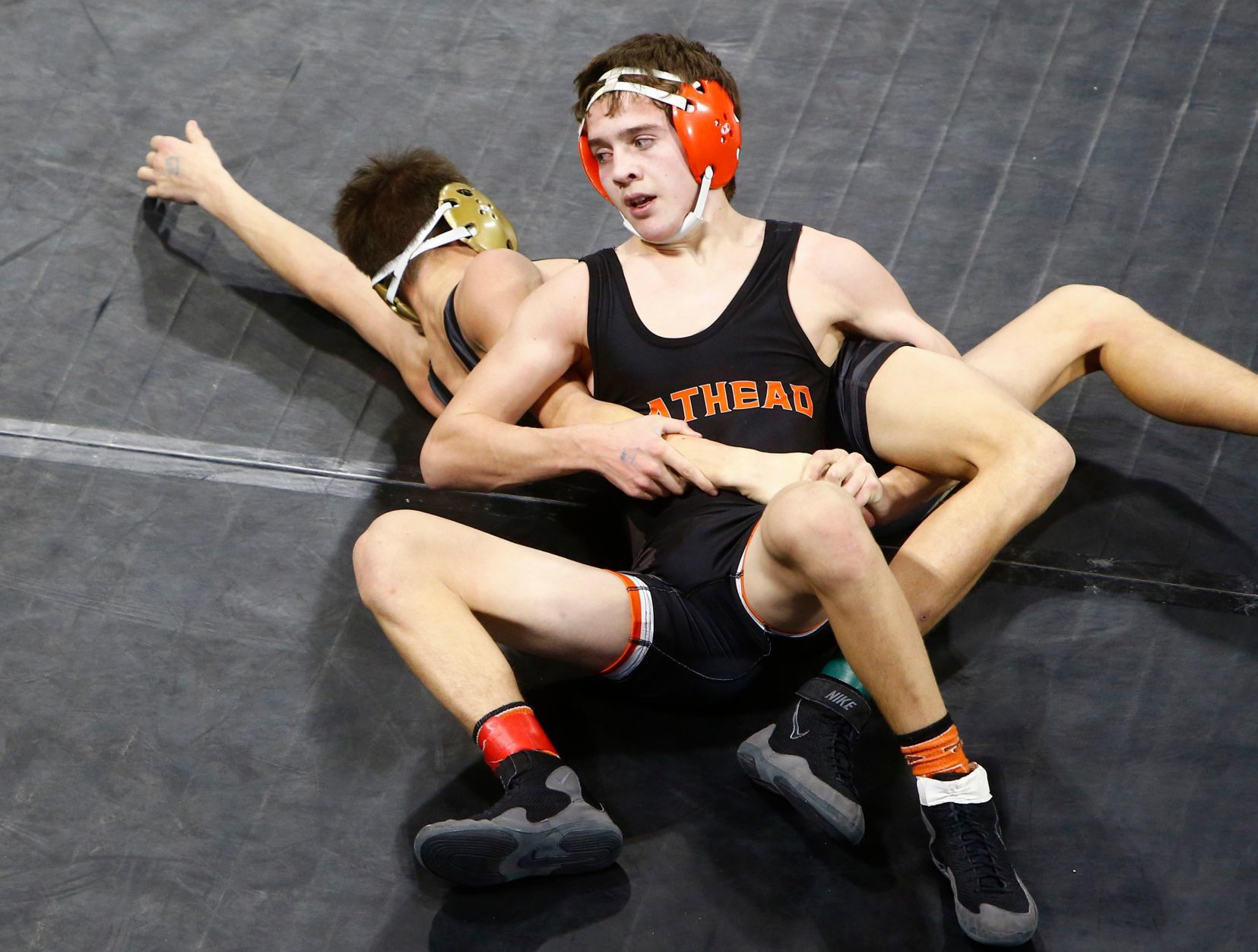 First round of state wrestling